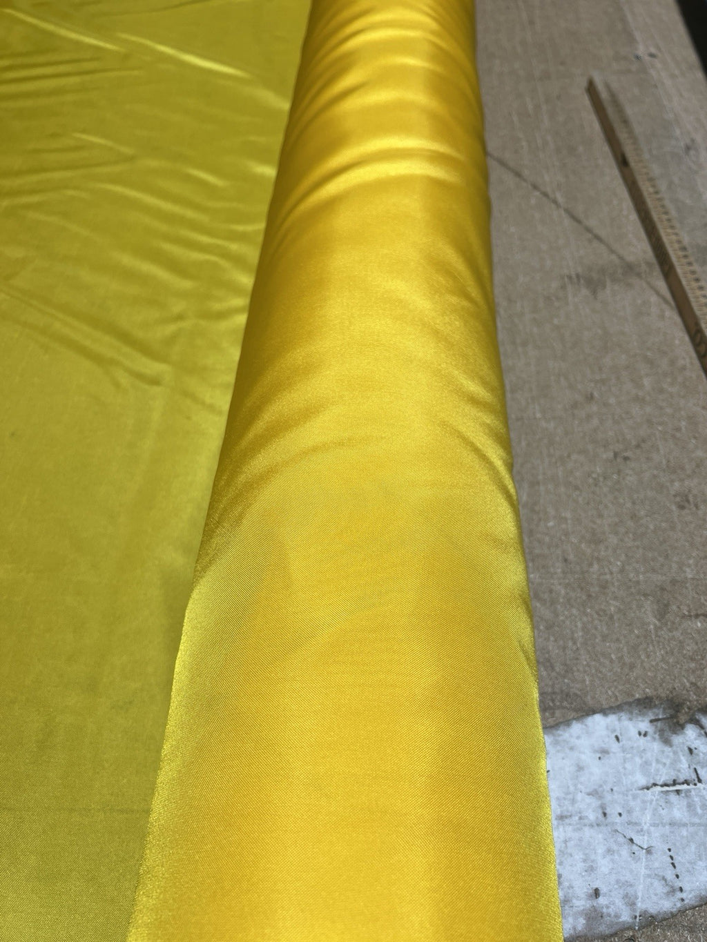 Bright Yellow 200D Nylon Fabric 60”W Brushed Medium Weight by the Yard USA