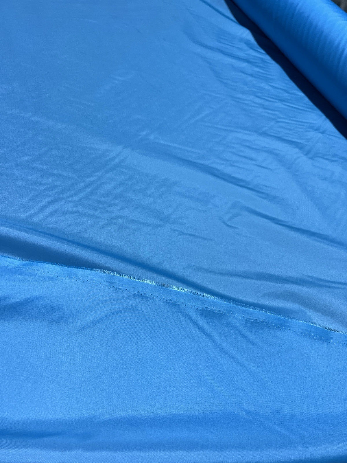 Light Blue 200D Nylon Fabric 60”W Brushed Medium Weight by the Yard USA