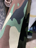 Woodland Camo 100% Cotton Ripstop Fabric 63" Military Reactive Print BTY