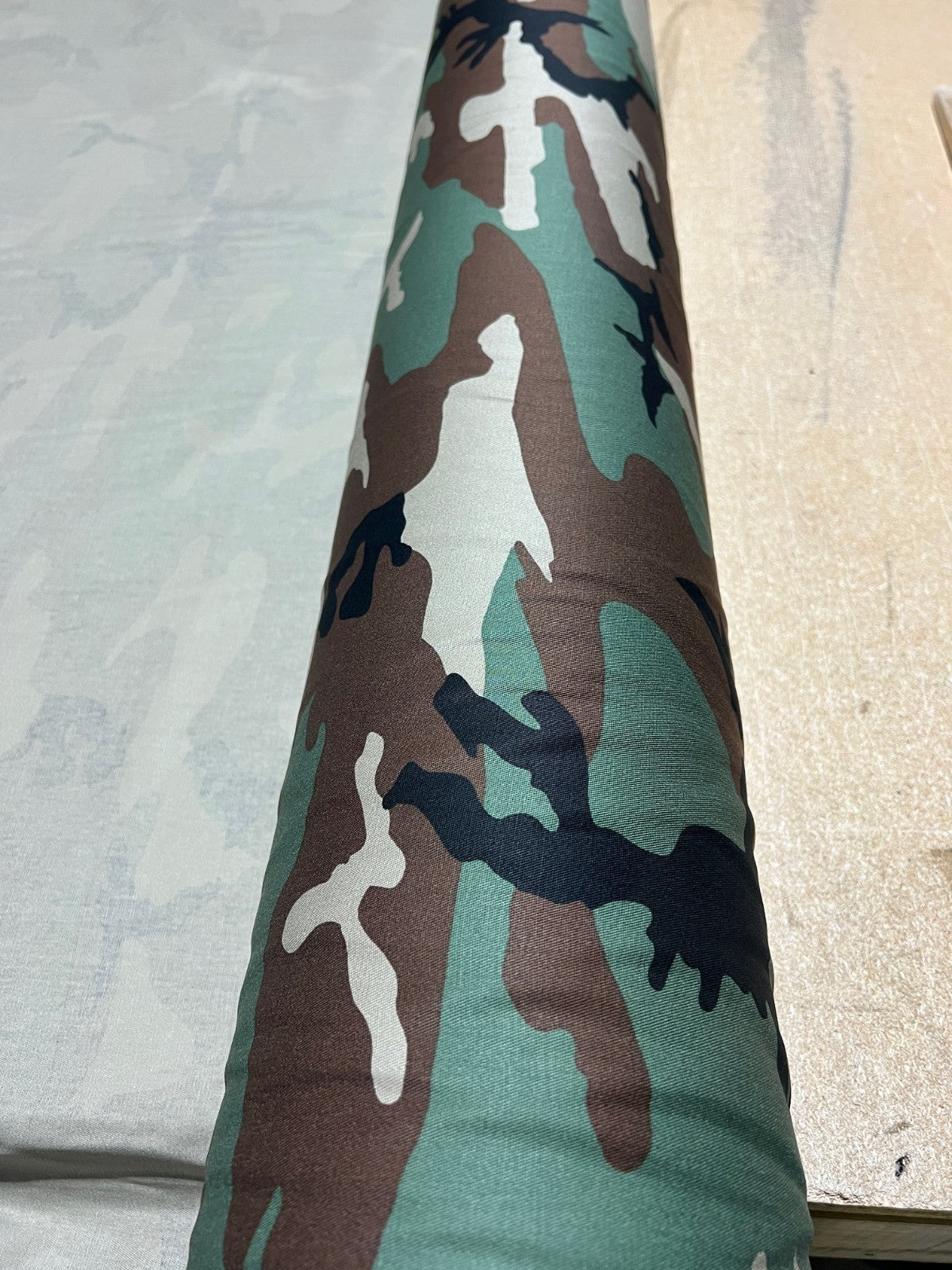 Woodland Camo 100% Cotton Twill Fabric 63" Military Reactive Print BTY