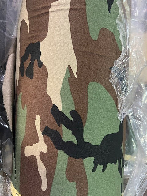 Woodland Camo 100% Cotton Twill Fabric 63" Military Reactive Print BTY