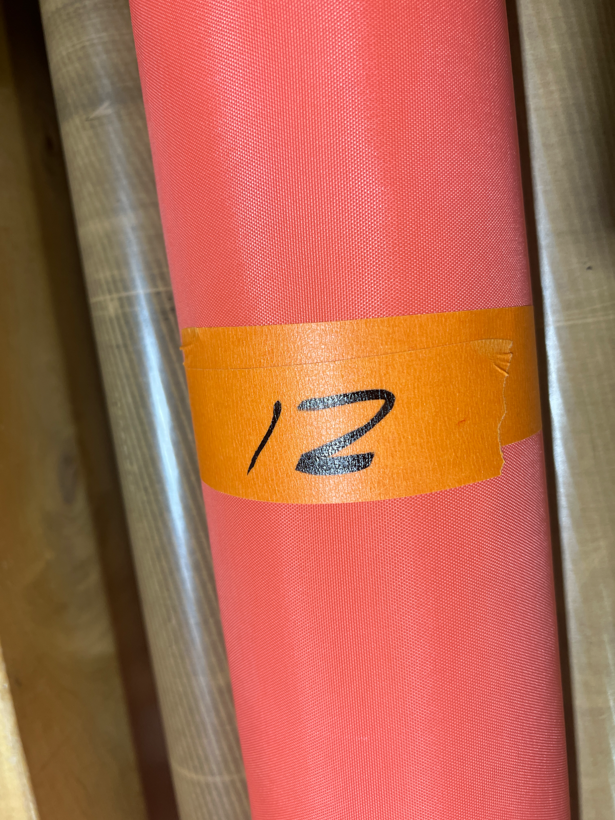 Light Orange 200D Waterproof Coated  60" Nylon Fabric Mid-weight