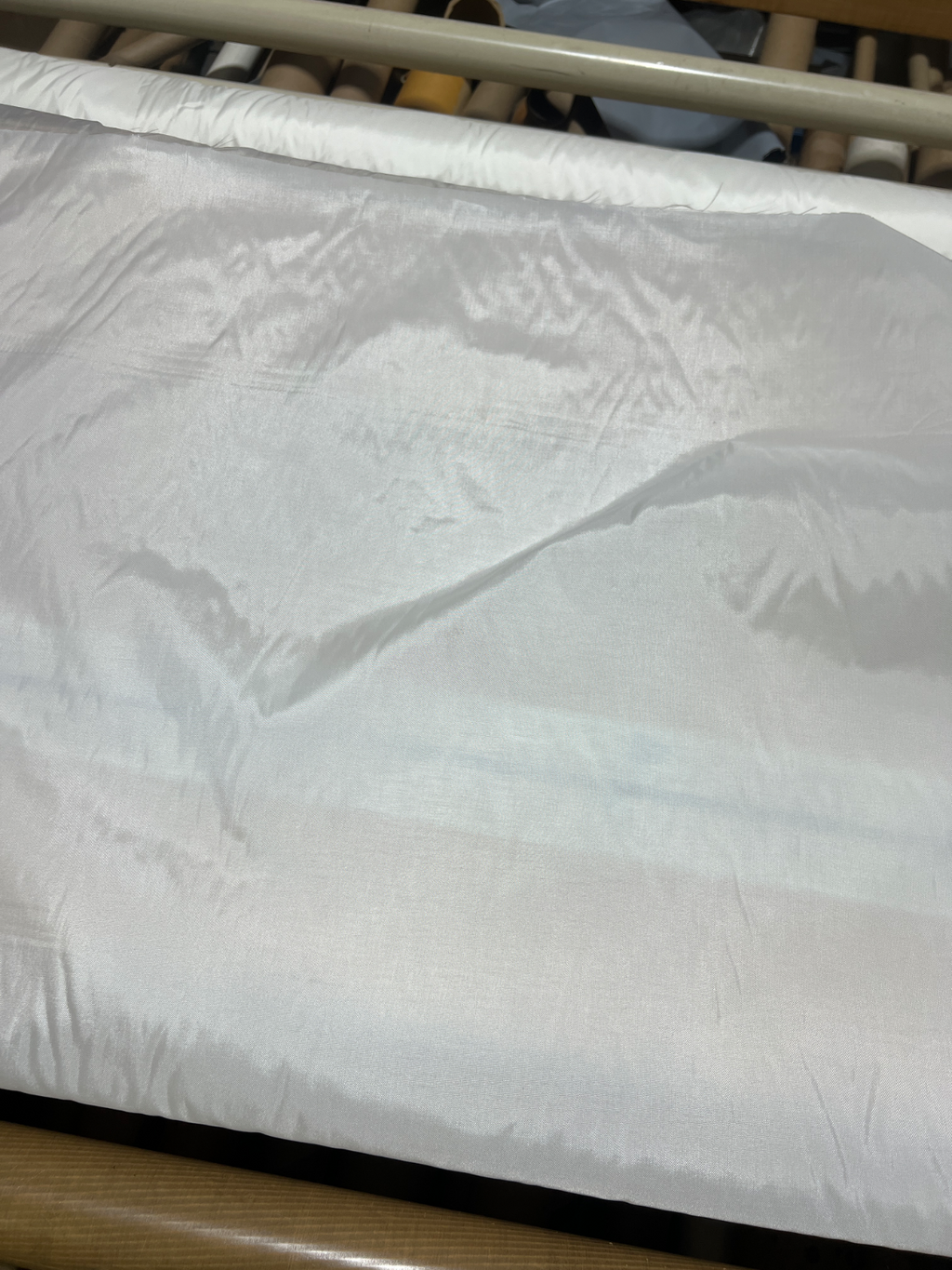 White Waterproof Nylon Fabric – Smooth Lightweight Outdoor Utility Material