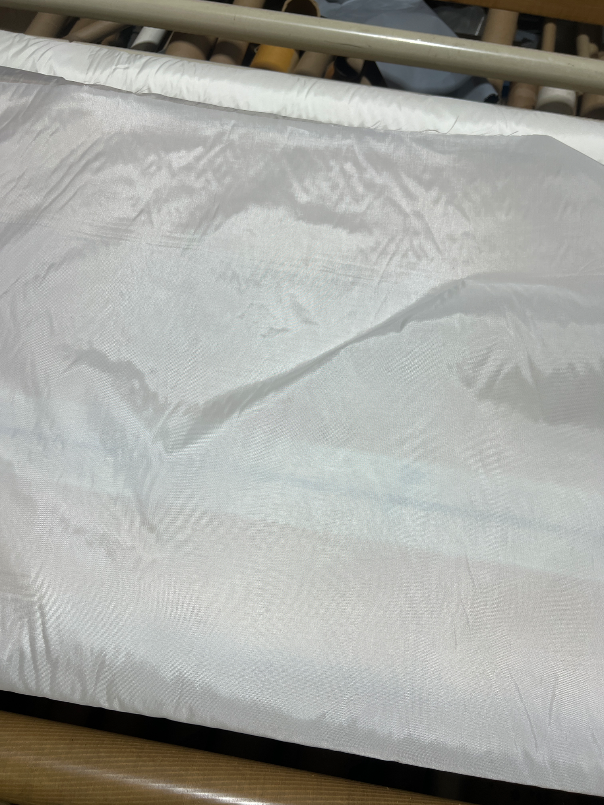 White Waterproof Nylon Fabric – Smooth Lightweight Outdoor Utility Material