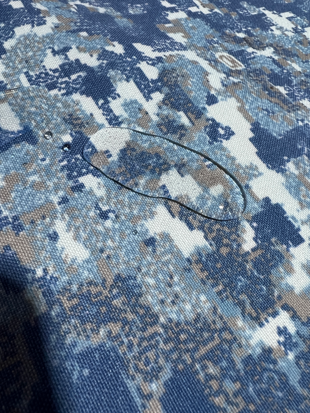 Blue Digital Camo Waterproof Nylon Fabric | 60” Wide | Outdoor Tactical USA