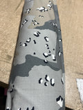 Six Color Chocolate Chip Gray Saudi NyCO Ripstop MIL-SPEC by the Yard USA Made