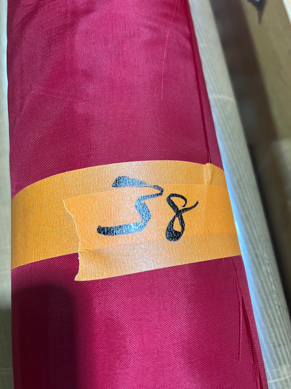 Scarlet Red 200D Waterproof Coated  60" Nylon Fabric Mid-weight