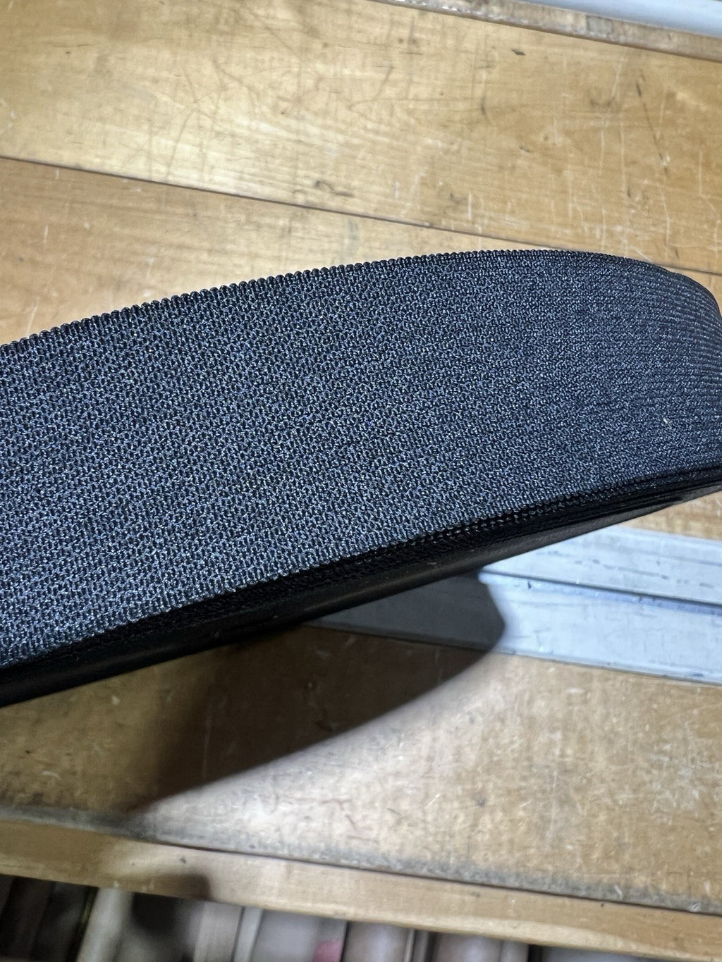 1.5in Wide Military Grade HD BLACK Elastic SOLD BY THE YARD