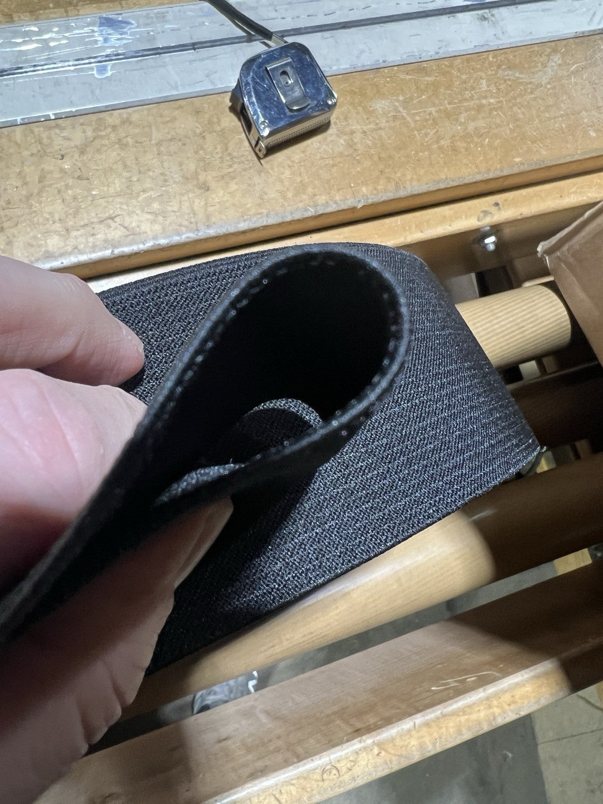 1.5in Wide Military Grade HD BLACK Elastic SOLD BY THE YARD