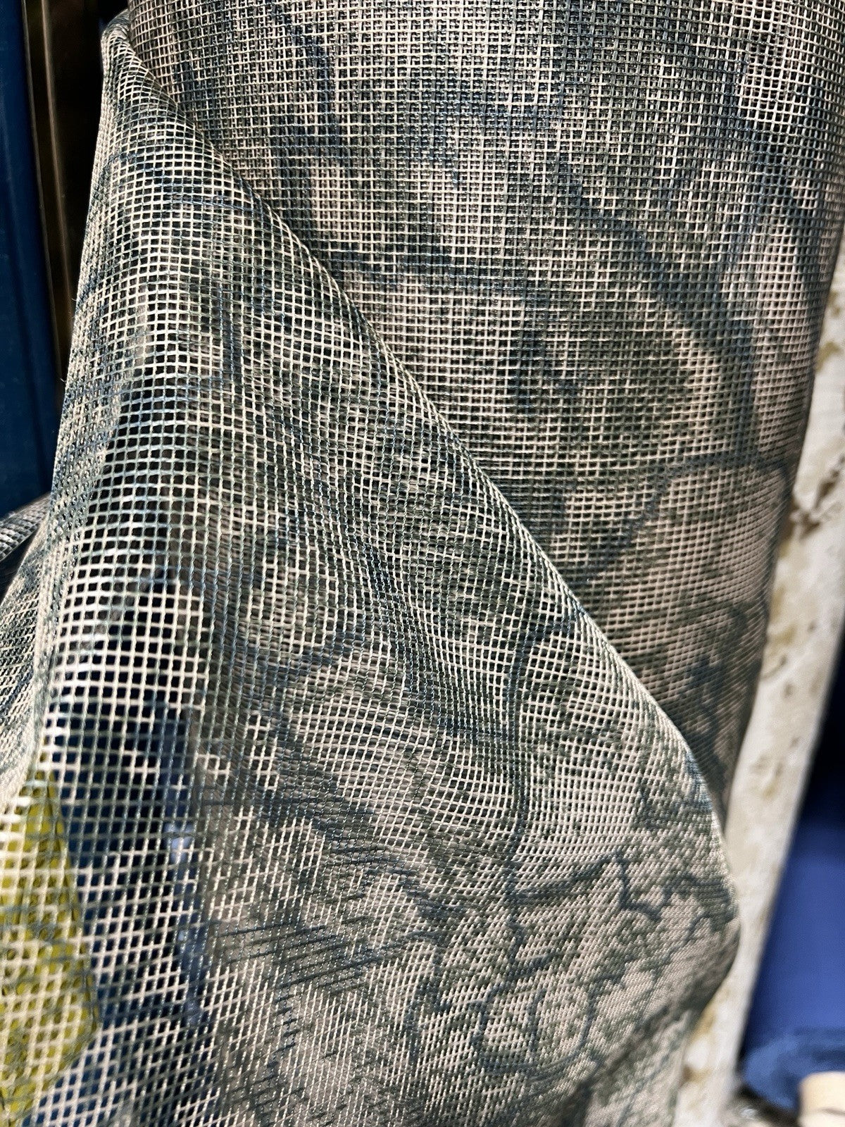 Camo Brown Tree Bark Camo Mesh Mosquito Net Fine Mesh Nylon Sold Per Yard