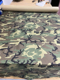 Woodland Camo Ripstop Fabric CPAI-84 DWR Military Tent Shelter By Yard