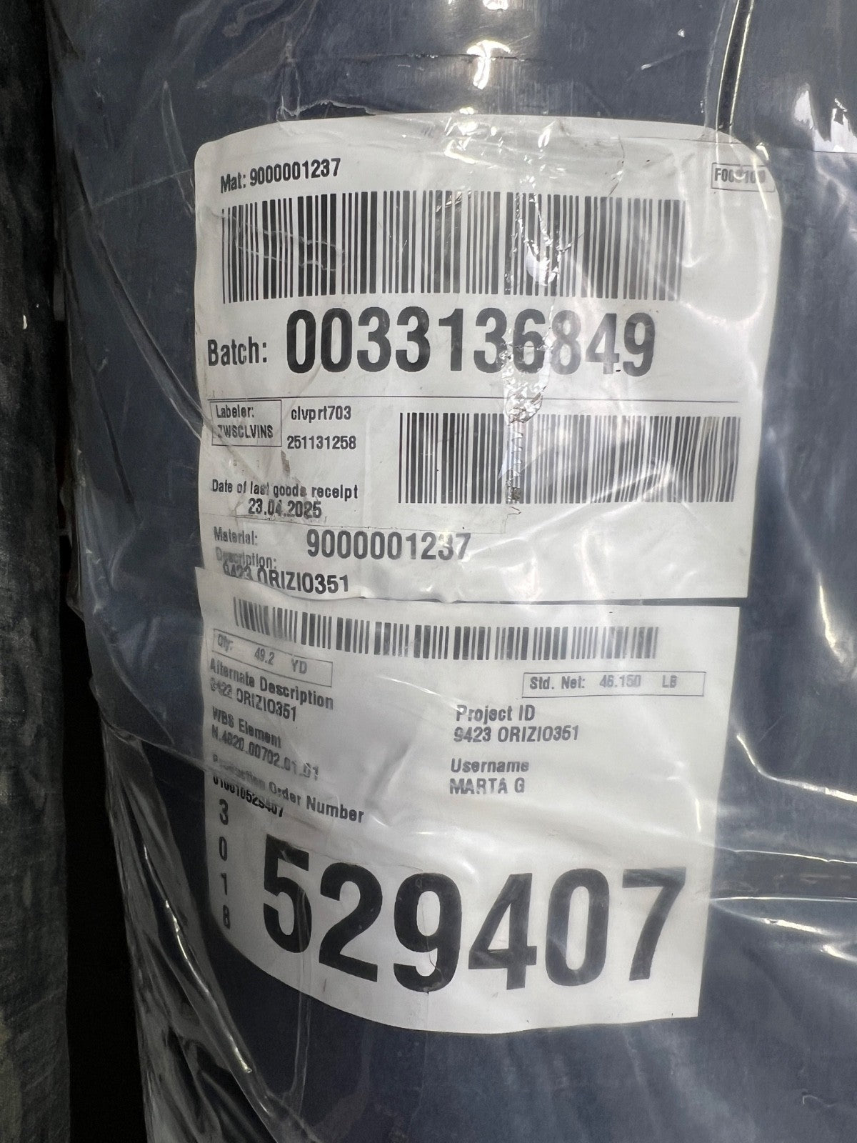 Polartec Control Fleece Fabric Navy Blue Odor Control Made USA