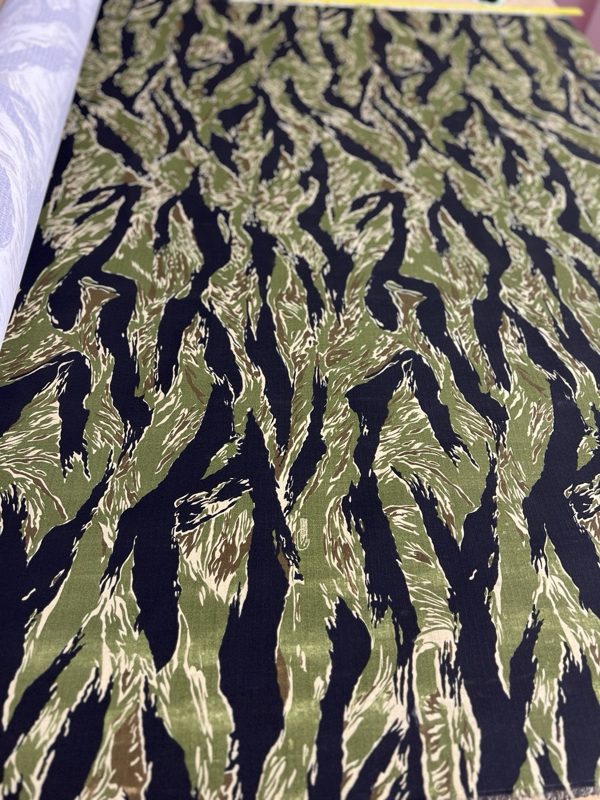 Tiger Stripe Camouflage Fabric Vietnam Style NYCO Ripstop 66” Wide By The Yard