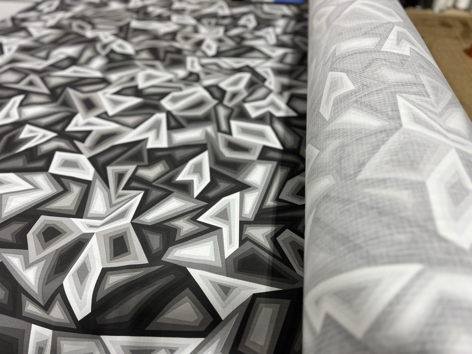Experimental Military Camo Fabric Grey Digital Geometric MIL-DTL-44436B