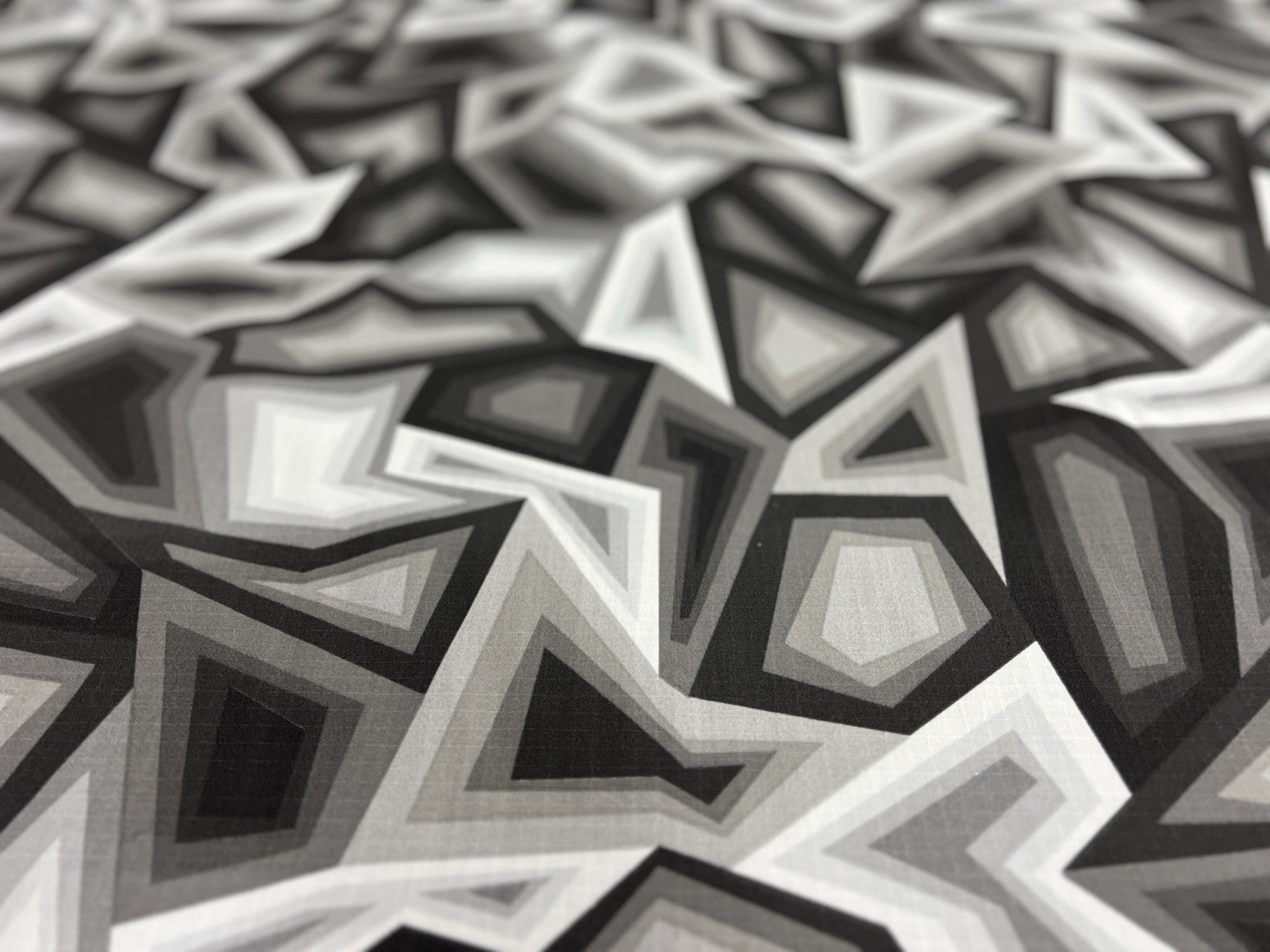 Experimental Military Camo Fabric Grey Digital Geometric MIL-DTL-44436B