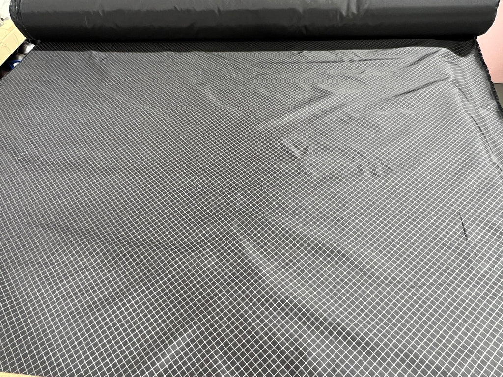 70D Nylon Pack Cloth Grid Pattern Fabric Black Outdoor Gear MYOG USA 10-Yard Cut