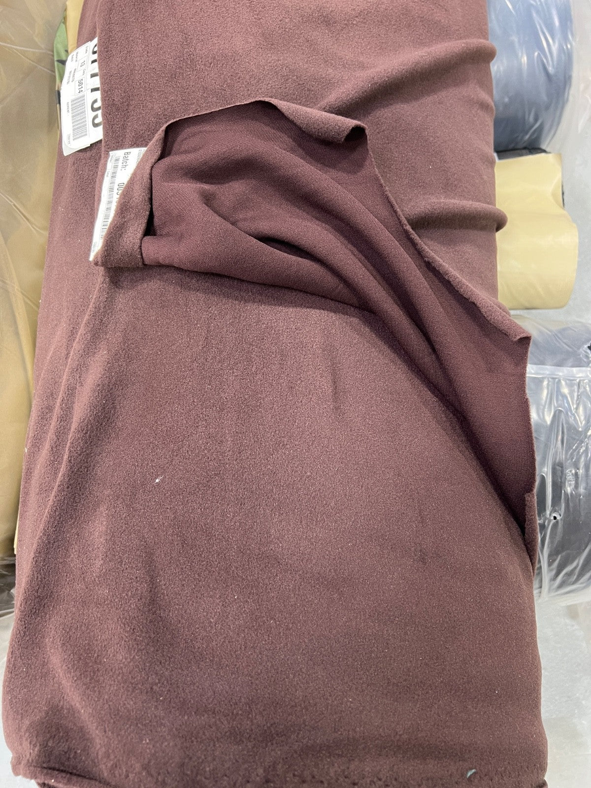 Polartec Power Stretch Pro Fleece Fabric Burgundy 68” Wide 4-Way Stretch USA