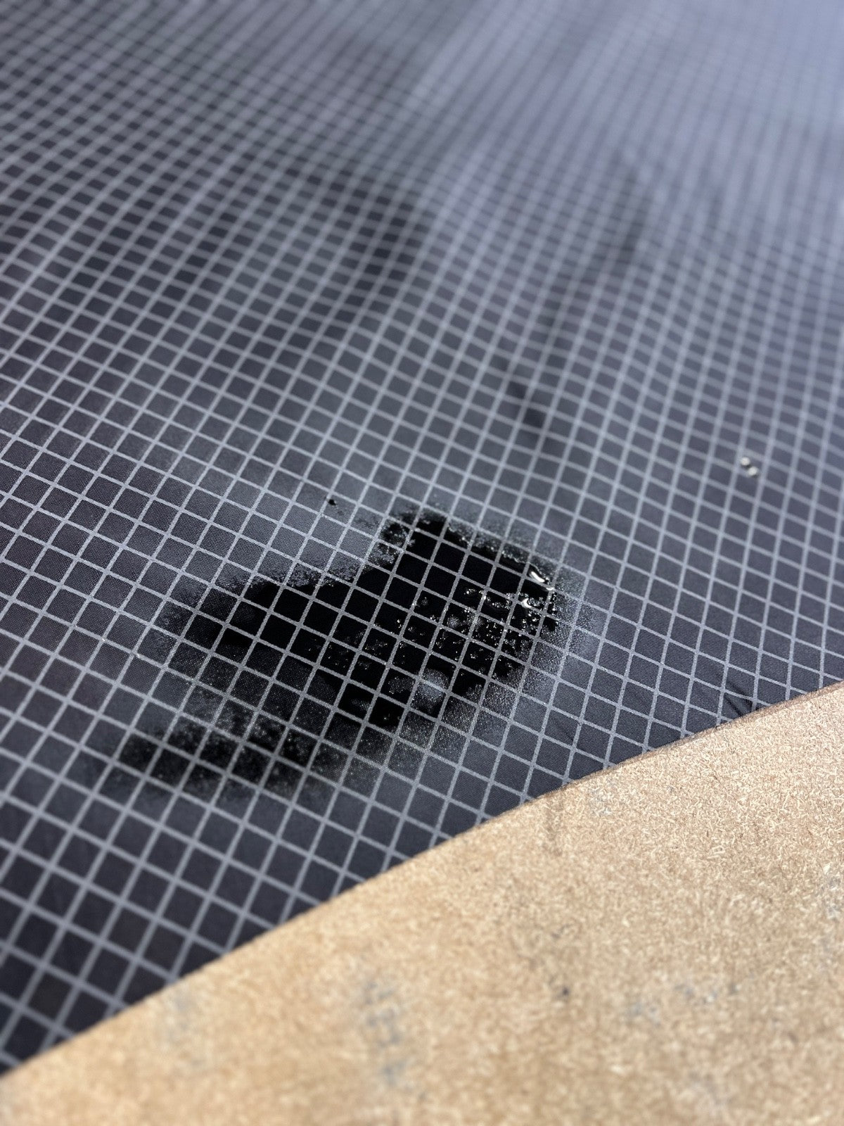 70D Nylon Pack Cloth Grid Pattern Fabric Black Outdoor Gear MYOG USA 10-Yard Cut