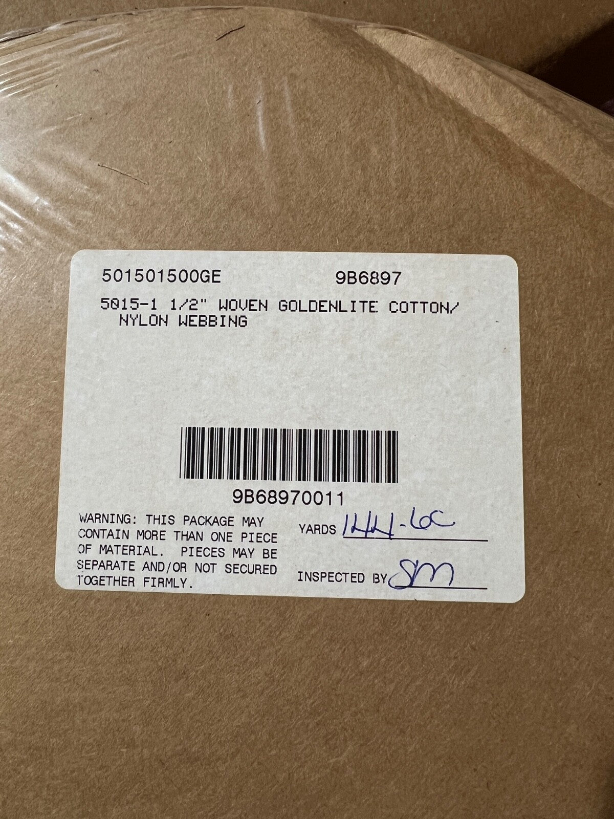1.5” Goldenlite Woven Nylon Webbing Military Trim Ceremonial Trim 144 Yard Roll