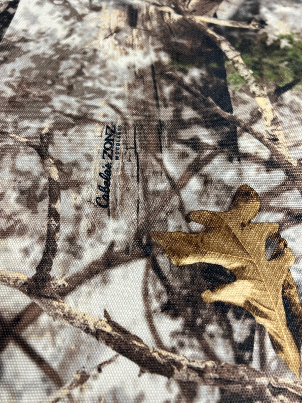 Cabela's Zonz Woodland Camo Nylon 900D-WB Heavy Duty Fabric By The Yard 60"