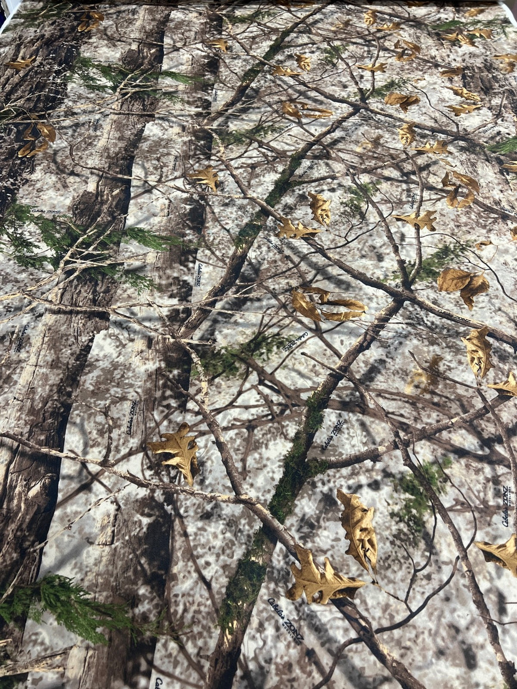Cabela's Zonz Woodland Camo Nylon 900D-WB Heavy Duty Fabric By The Yard 60"