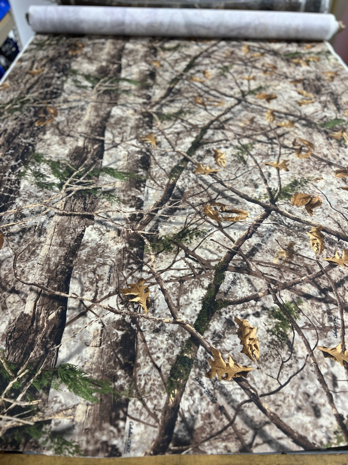 Cabela's Zonz Woodland Camo Nylon 900D-WB Heavy Duty Fabric By The Yard 60"