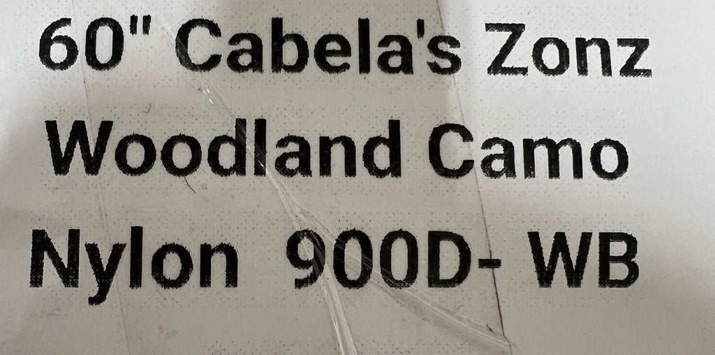 Cabela's Zonz Woodland Camo Nylon 900D-WB Heavy Duty Fabric By The Yard 60"