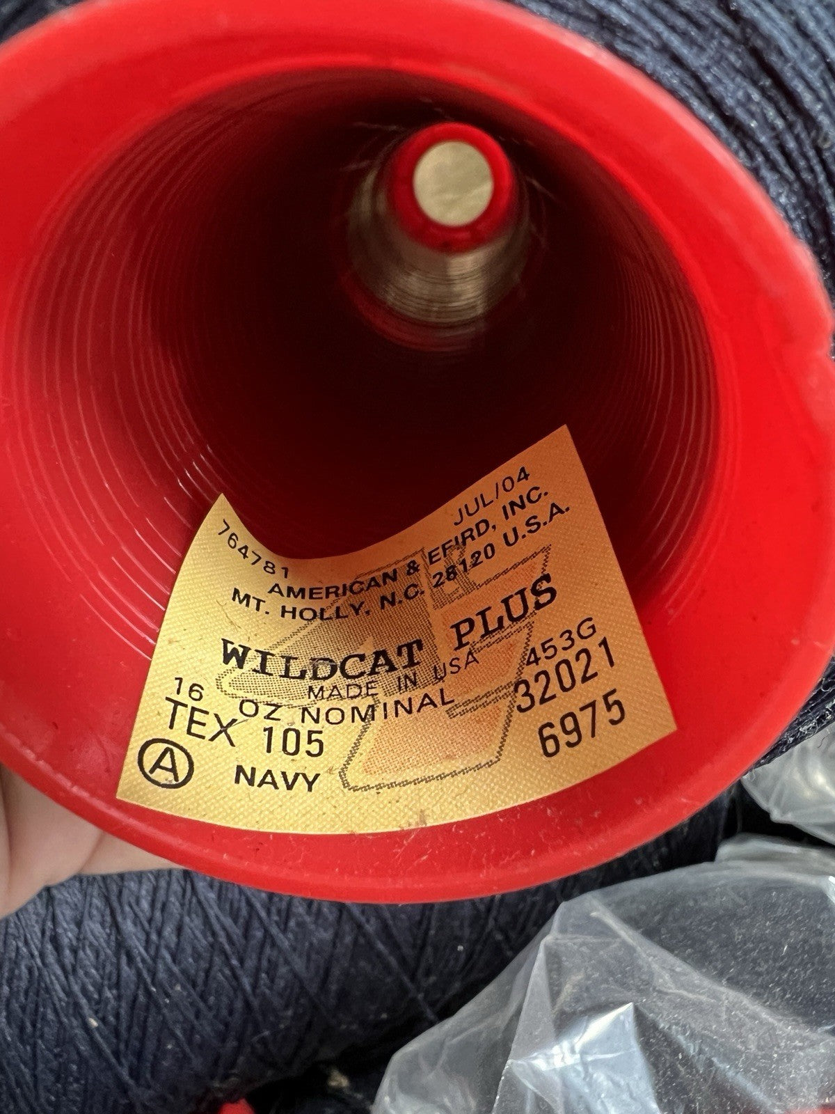 A&E Wildcat Plus Nylon Thread Tex 105 Navy 16 oz Spool Made in USA