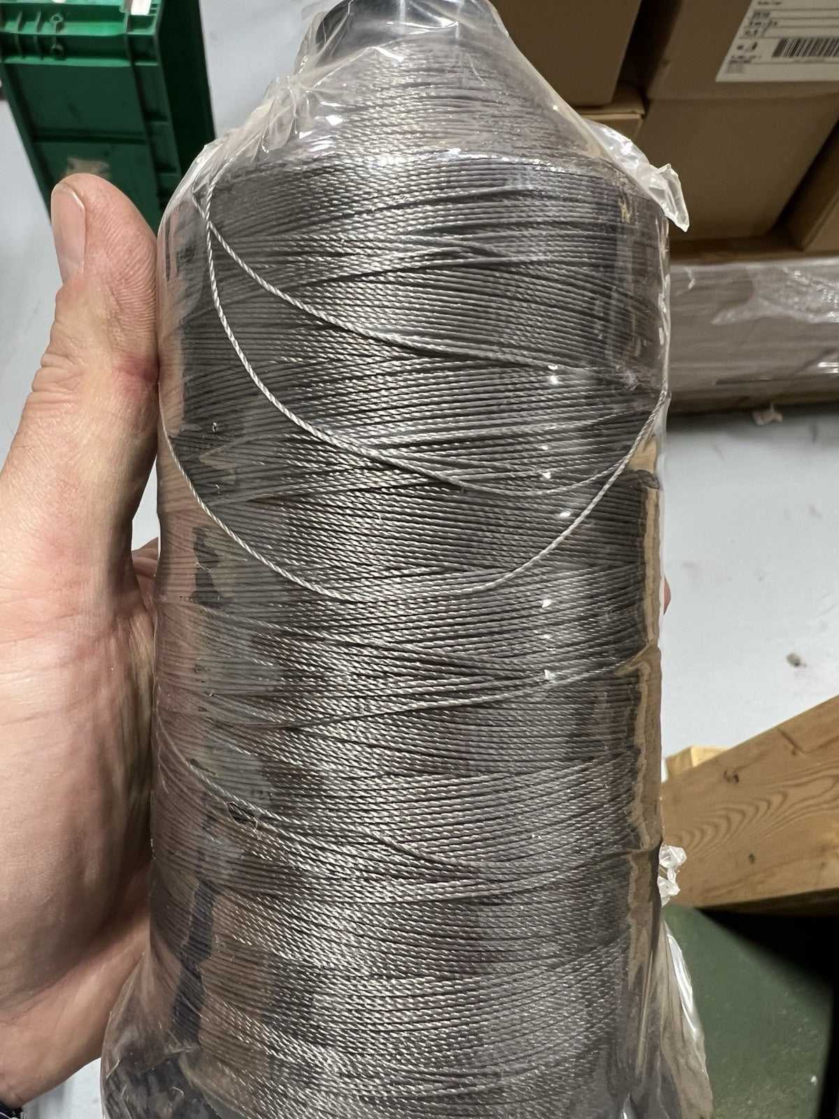A&E Bonded Nylon Thread T-210 Size M Dark Neutral 16 oz Spool USA
