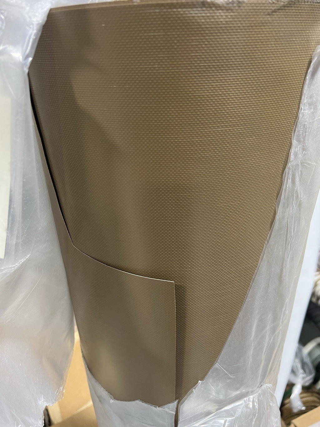 Coyote Brown Shelter-Rite 6115 FR Vinyl Coated Polyester Tarp Fabric 61”
