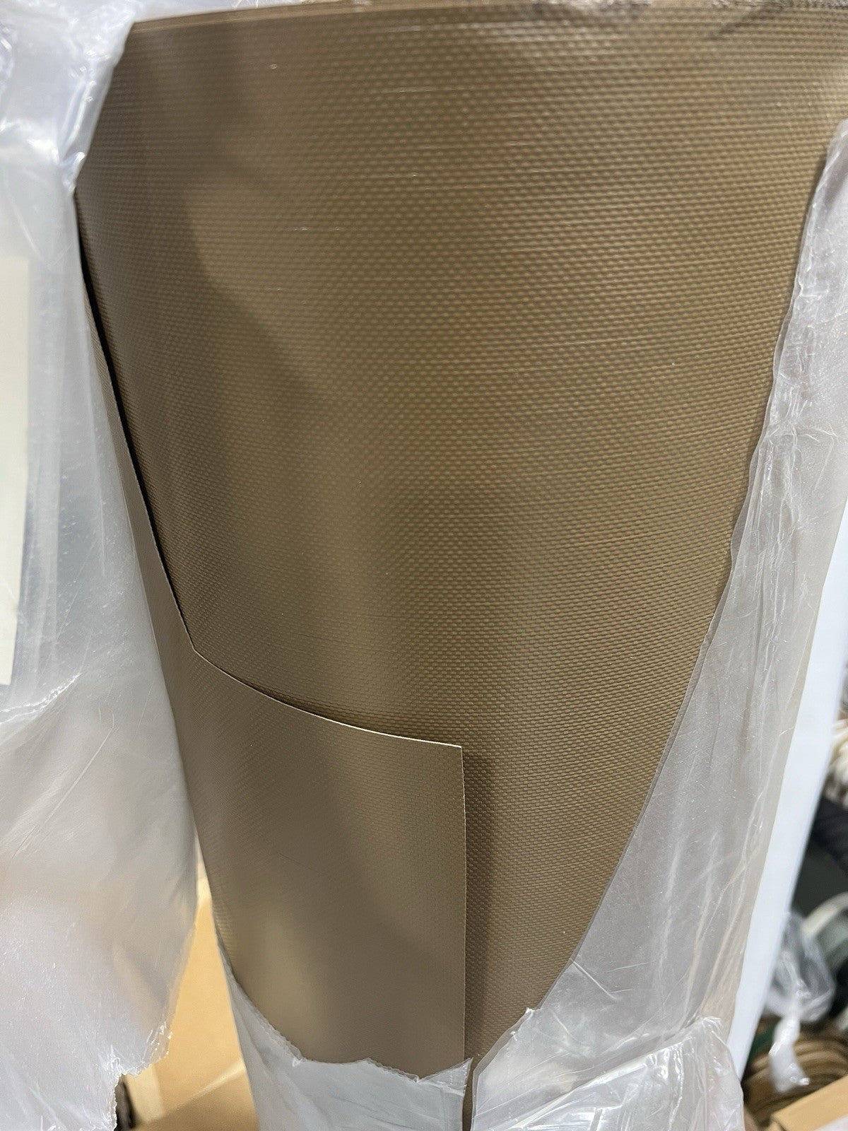 Coyote Brown Shelter-Rite 6115 FR Vinyl Coated Polyester Tarp Fabric 61”