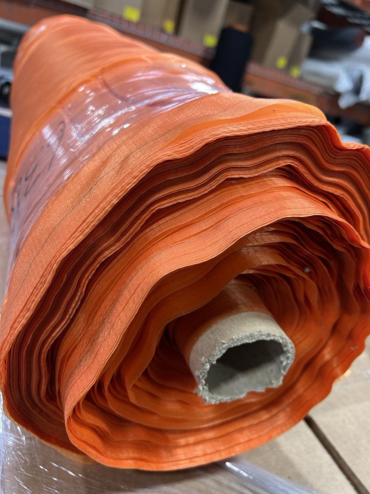 Orange Safety Ripstop Nylon Fabric 36” Wide 10 Yard Cut Lightweight Hi Vis