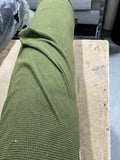 OD Green Grid Fleece Fabric Military Cold Weather Layer Thermal 60 Wide By Yard