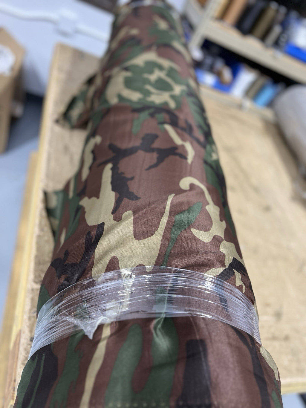 Woodland Camo 70D Nylon Fabric 10 Yard Cut Lightweight Military Style