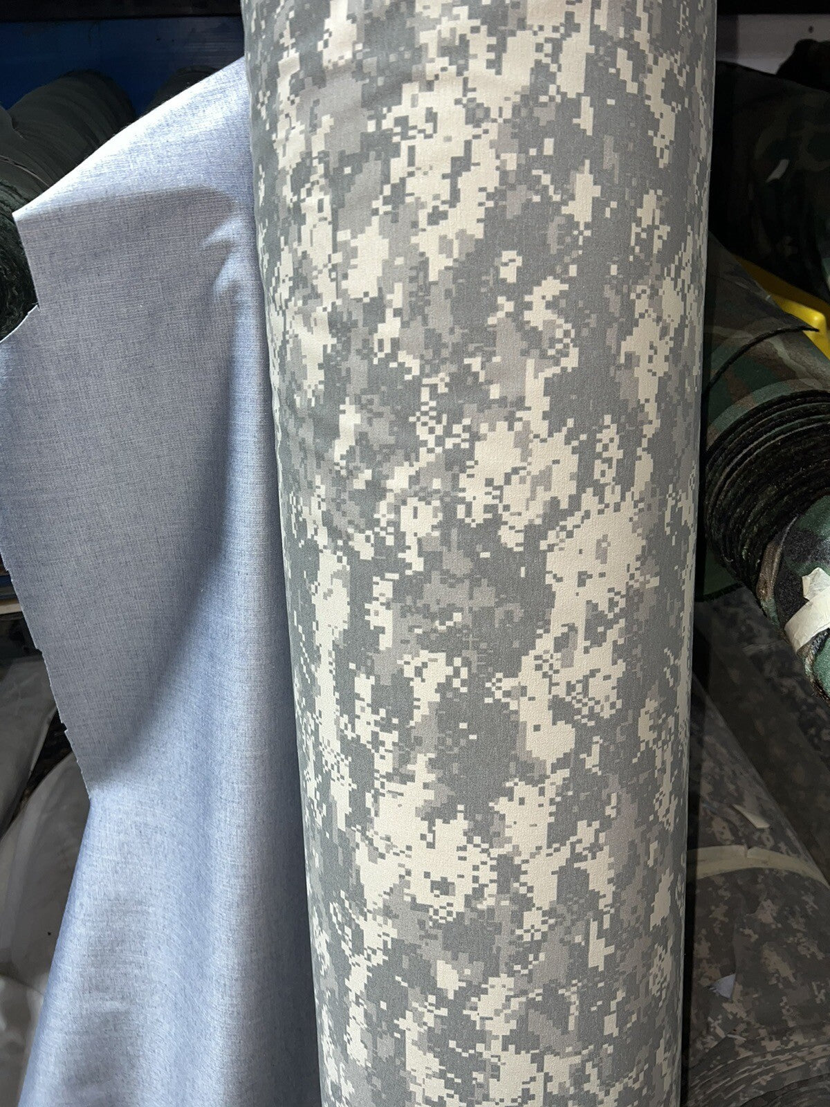ACU Digital Camouflage Waterproof Taslan Laminated DWR Outdoor 60" Fabric