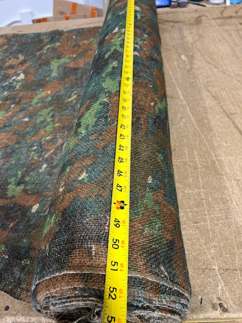 Woodland Camo Burlap Fabric - By The Yard 50" Wide