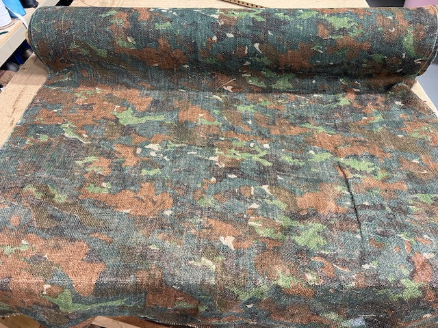 Woodland Camo Burlap Fabric - By The Yard 50" Wide