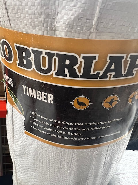 Timber Camo Burlap Fabric - By The Yard 50" Wide