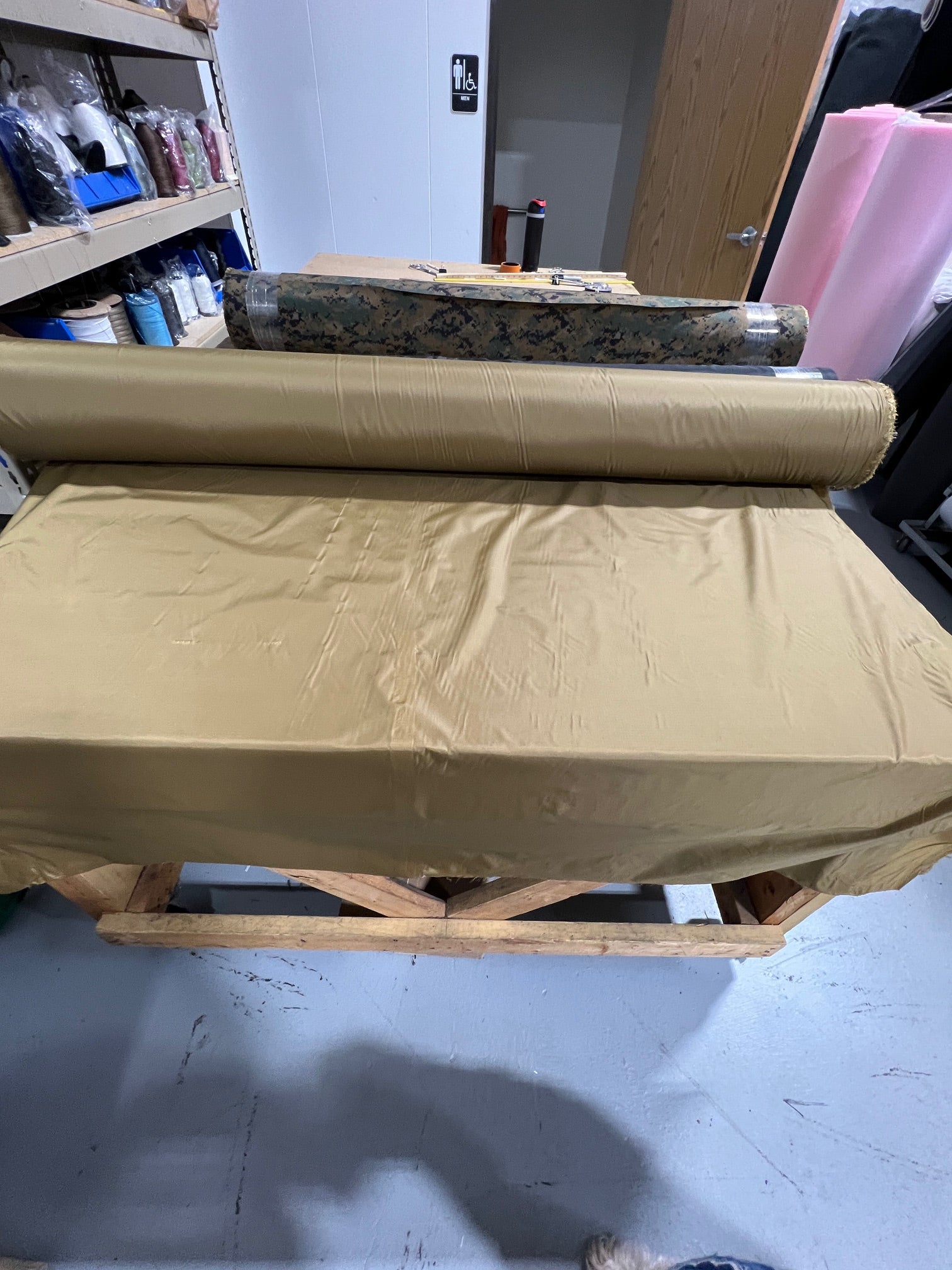 Tan 498 RipStop Nylon 1.1oz Parachute Material Fabric