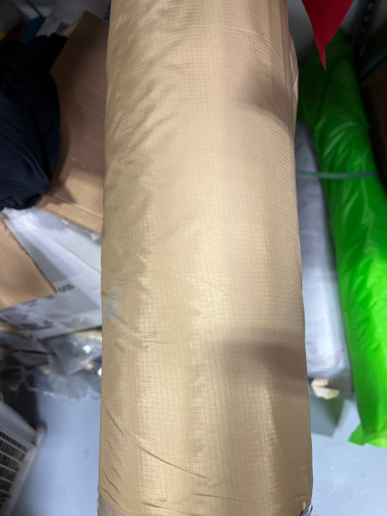 Tan 498 RipStop Nylon 1.1oz Parachute Material Fabric