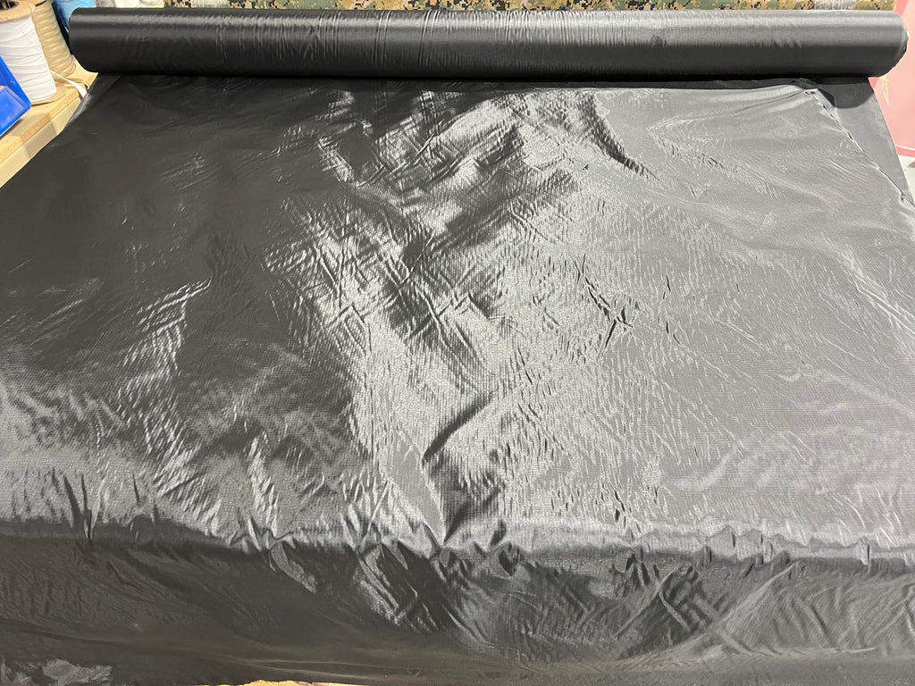 Black 1.1oz 30D  Ripstop Nylon Parachute Material Fabric 66”
