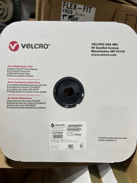 2" VELCRO® Brand MIL-SPEC TAN 499 Loop - SEW-ON TYPE - 50 Yards