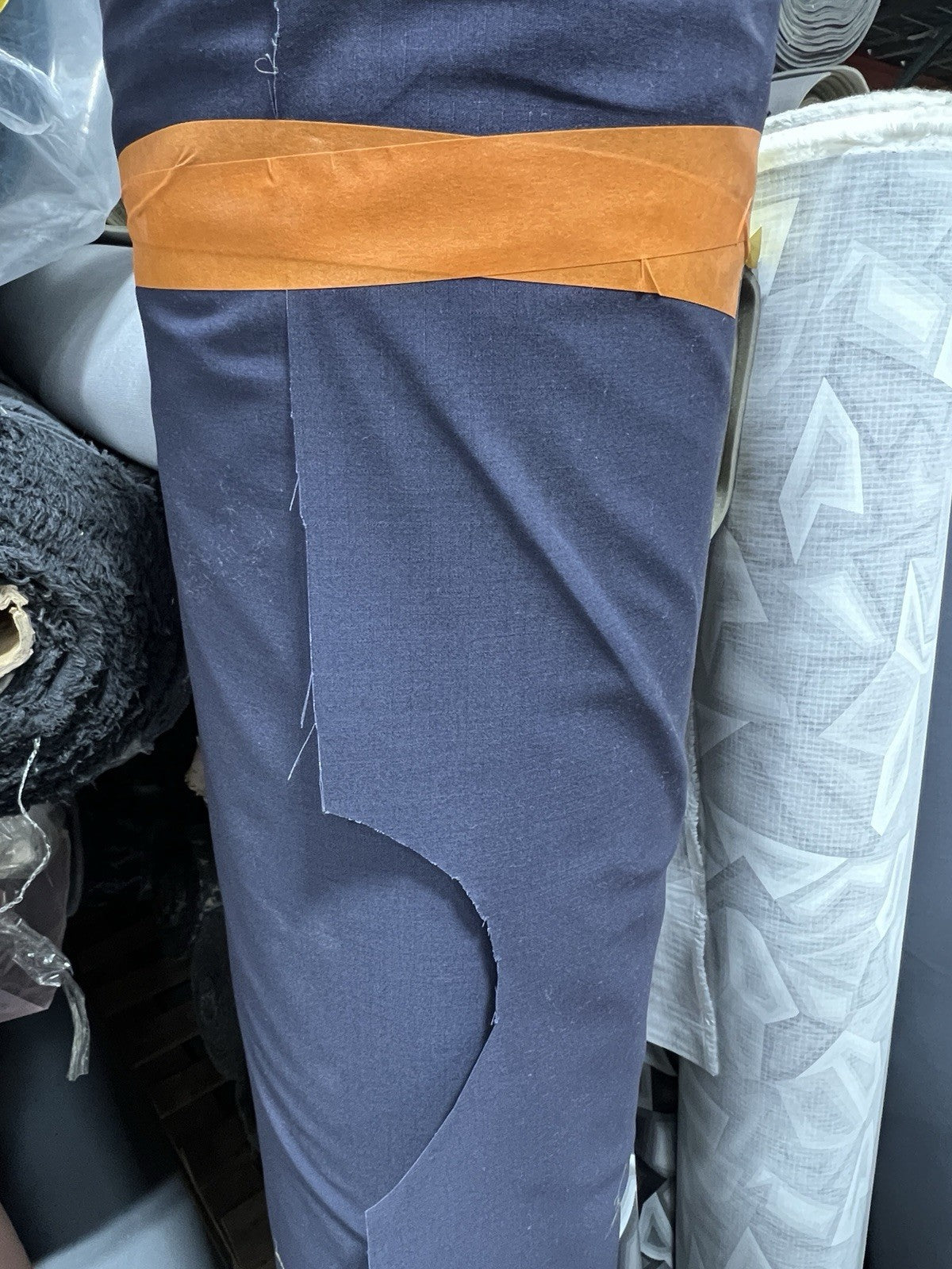 Dk Navy Blue NYCO  RIPSTOP APPAREL 7oz FABRIC BY 1 YARD 66”W