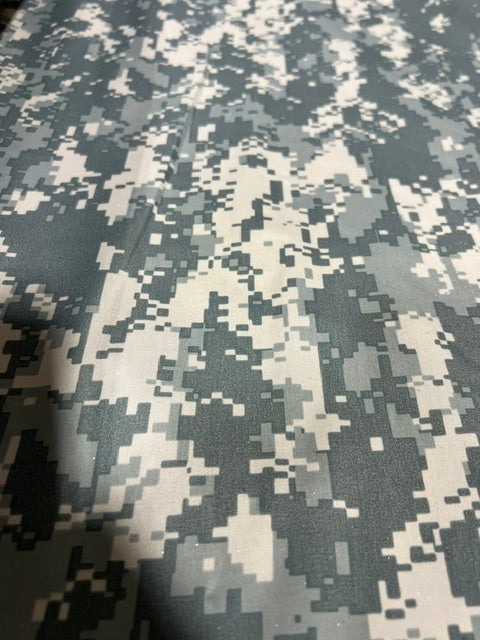 ACU Digital Camo Taslan Polyester Fabric 60" DWR Waterproof Camouflage BTY
