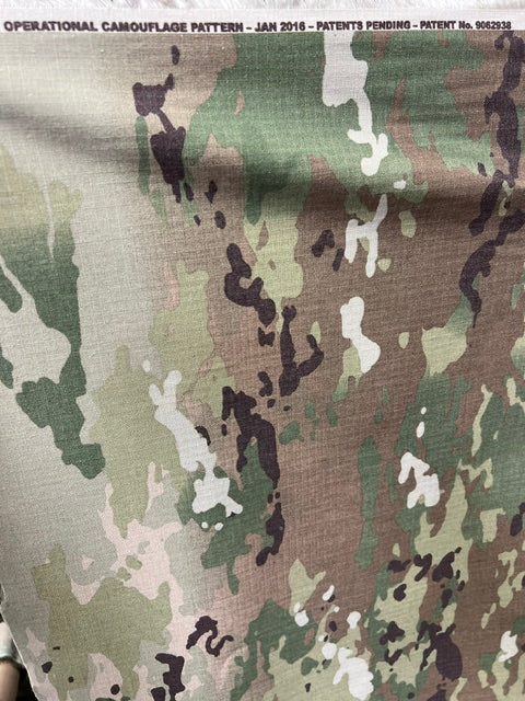 OCP Scorpion Camo NYCO Nomex FR Ripstop Fabric Soft Hand Military BTY 64"