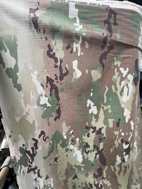 OCP Scorpion Camo NYCO Nomex FR Ripstop Fabric Soft Hand Military BTY 64"