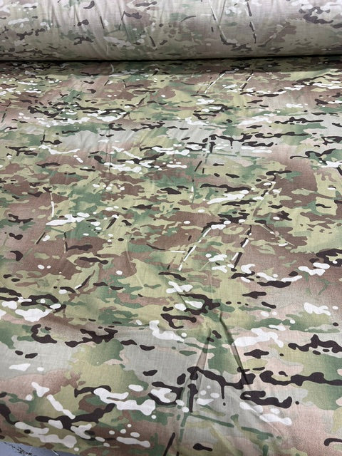 Multicam Camo NYCO Nomex FR Twill Fabric Soft Hand Military BTY 64"