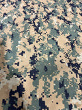 Marine Digital MARPAT Taffeta Camo Polyester Fabric 60" With Logo BTY