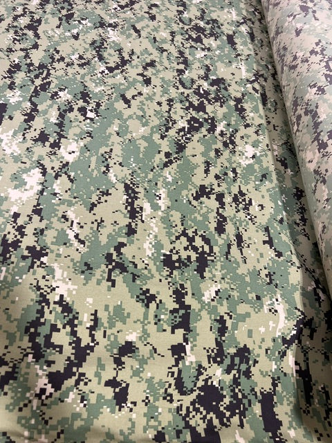 AOR2 Navy SEAL Digital Camo Nano Taslan Polyester Fabric 60" BTY