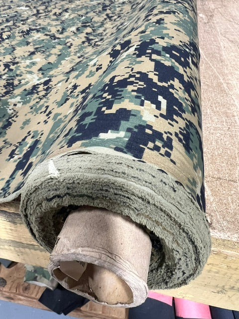 Marine Digital MARPAT Taffeta Camo Polyester Fabric 60" With Logo BTY